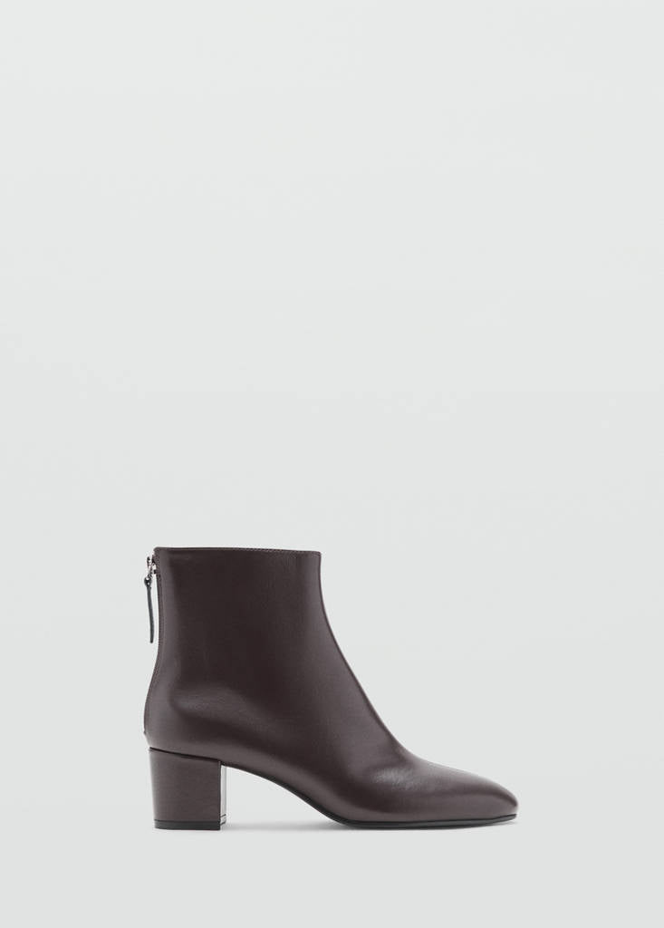 Bottines Cuir Talon Bloc