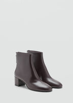 Bottines Cuir Talon Bloc