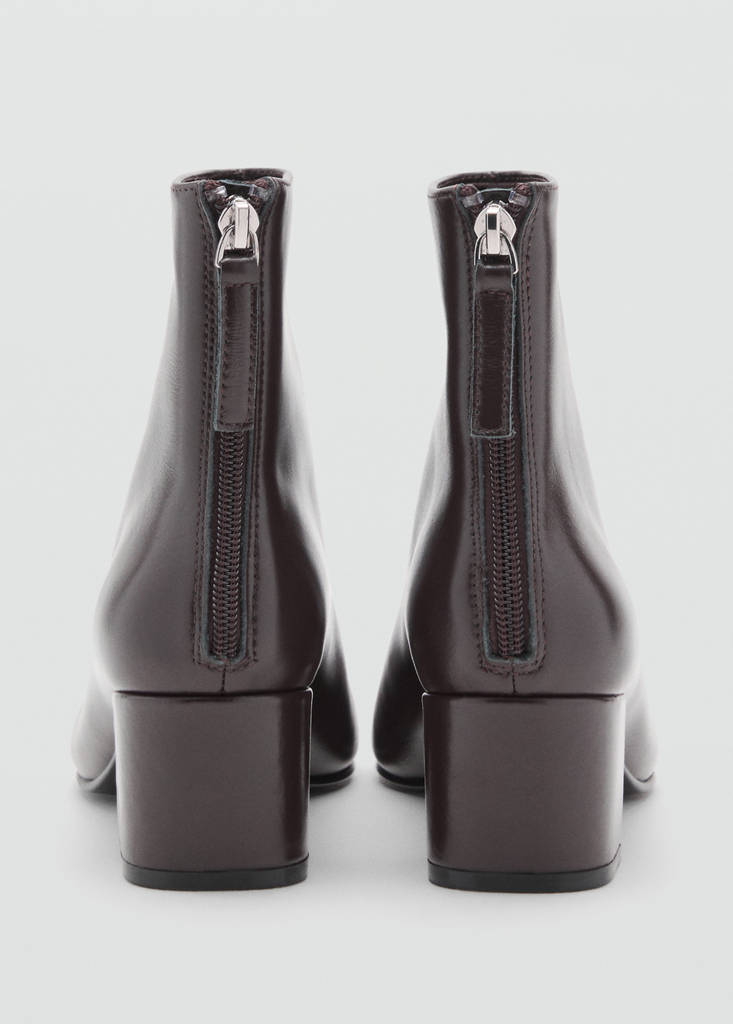 Bottines Cuir Talon Bloc