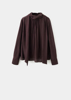 Blouse Texture Avec Foulard