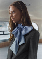 Blouse Texture Avec Foulard
