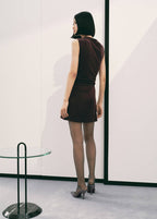 Robe En Maille Fine Avec Détails Métalliques