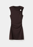 Robe En Maille Fine Avec Détails Métalliques