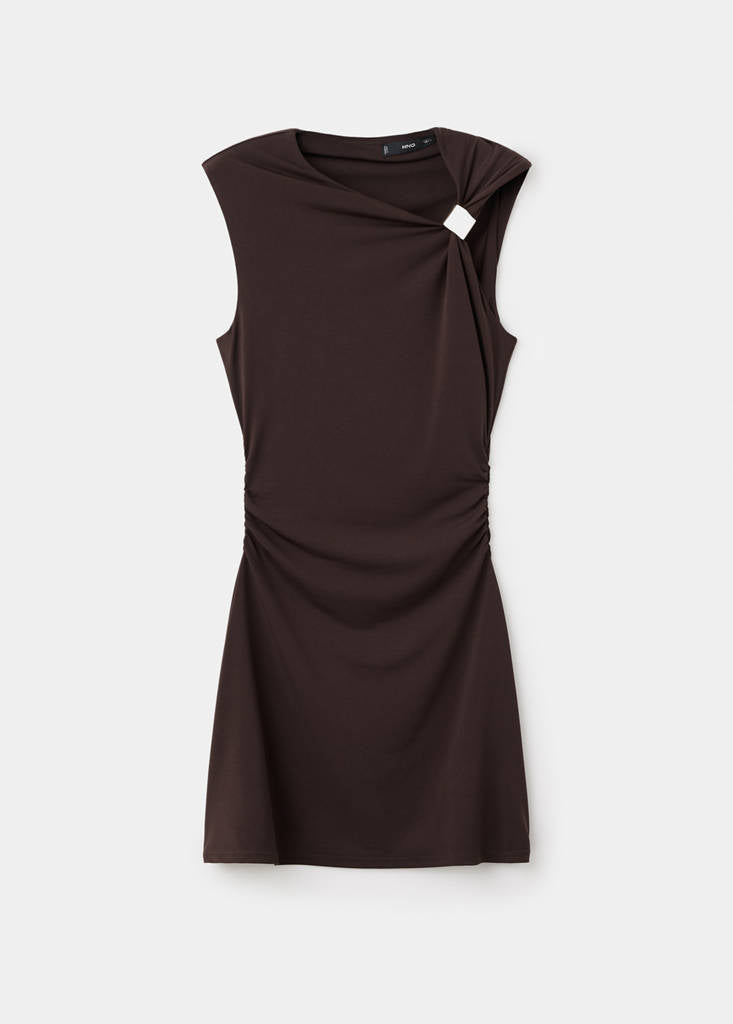 Robe En Maille Fine Avec Détails Métalliques