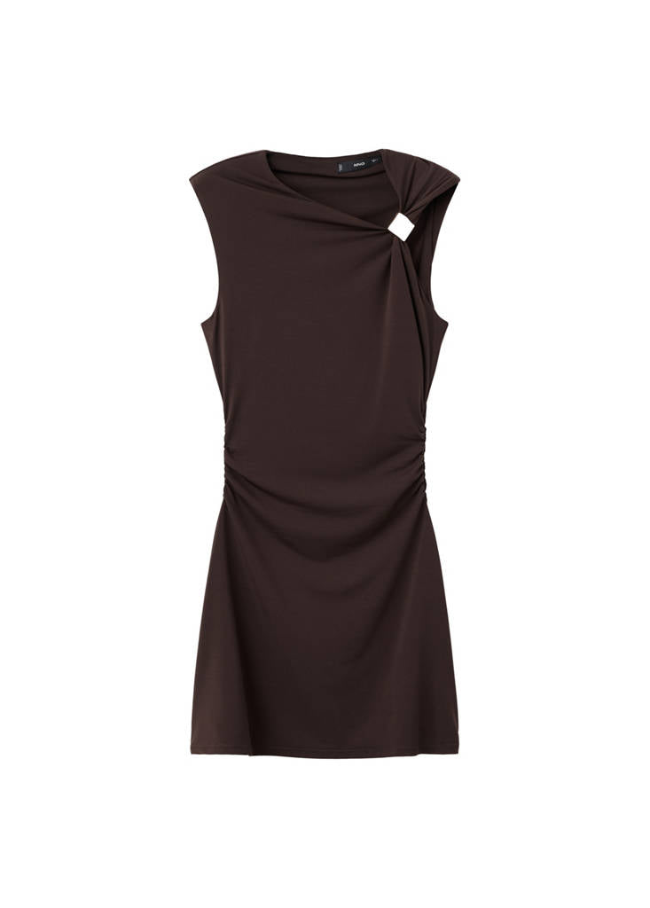 Robe En Maille Fine Avec Détails Métalliques