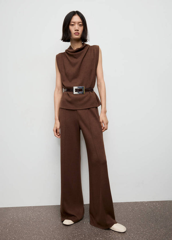 Top Collo Drappeggiato