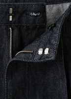 Pantalon Denim Large Avec Pinces