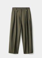Pantalon À Pinces Et Détail De Boutons