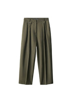 Pantalon À Pinces Et Détail De Boutons