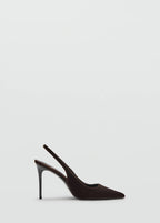 Chaussure À Talon Velours