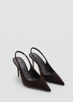 Chaussure À Talon Velours