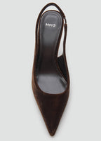 Chaussure À Talon Velours