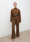 Pantalon Maille Coton Lin