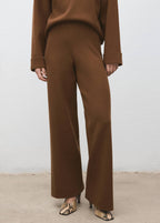 Pantalon Maille Coton Lin