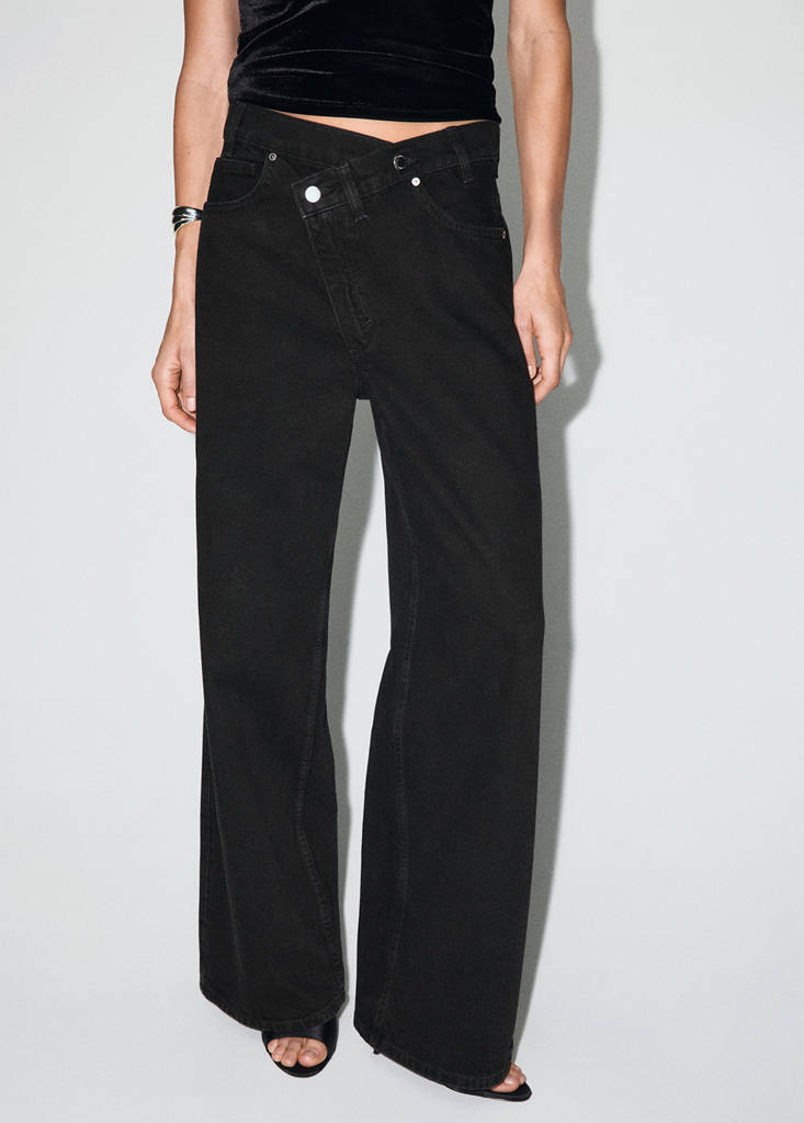 Jean Large Taille Croisée Normale