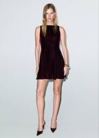 Robe Velours Coutures