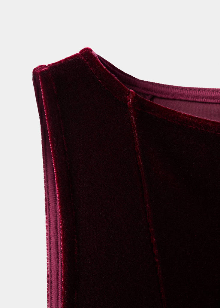 Robe Velours Coutures