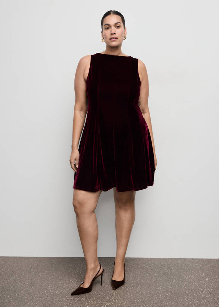 Robe Velours Coutures