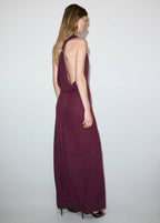 Robe Drapée Détail Métallique