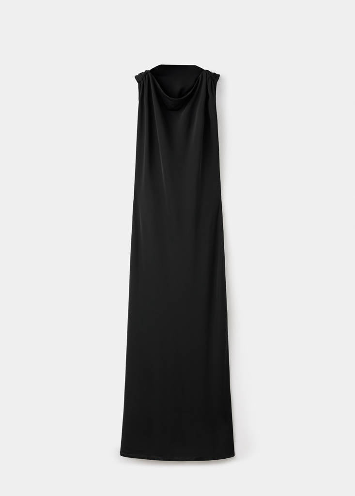 Robe Drapée Détail Métallique
