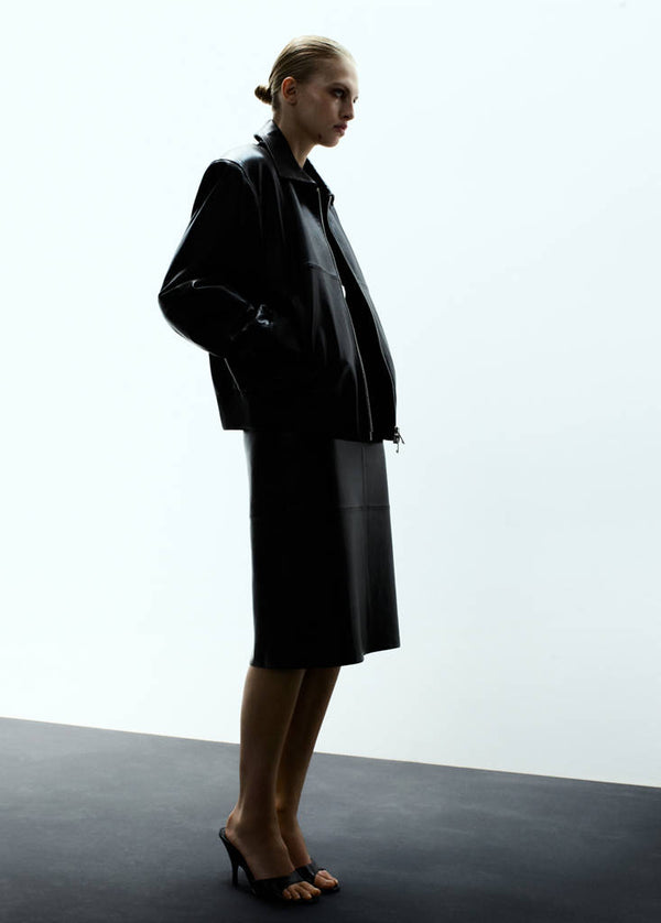 Giubbotto Bomber in Pelle