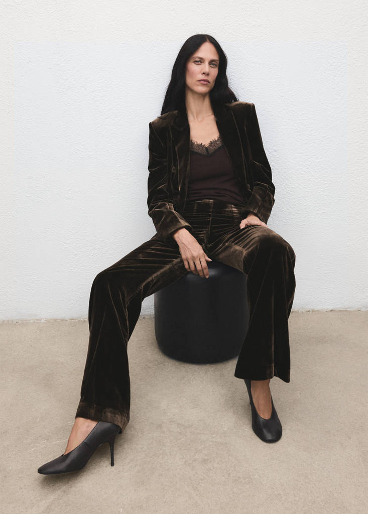 Pantalon Costume Velours