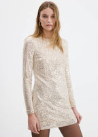 Robe Courte À Paillettes