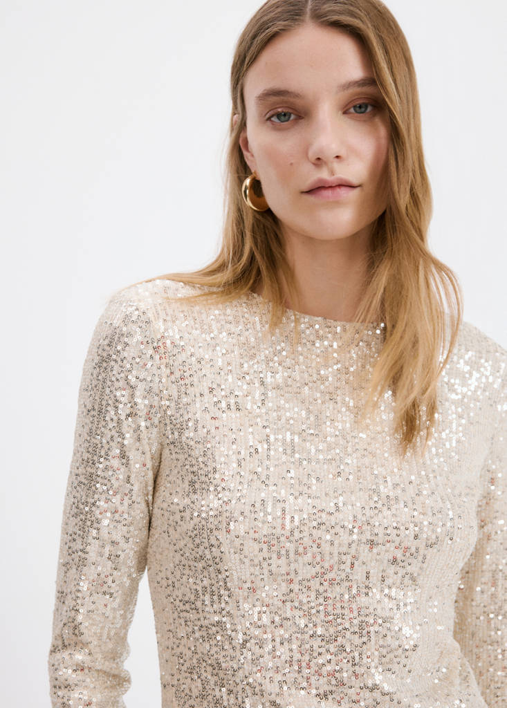 Robe Courte À Paillettes