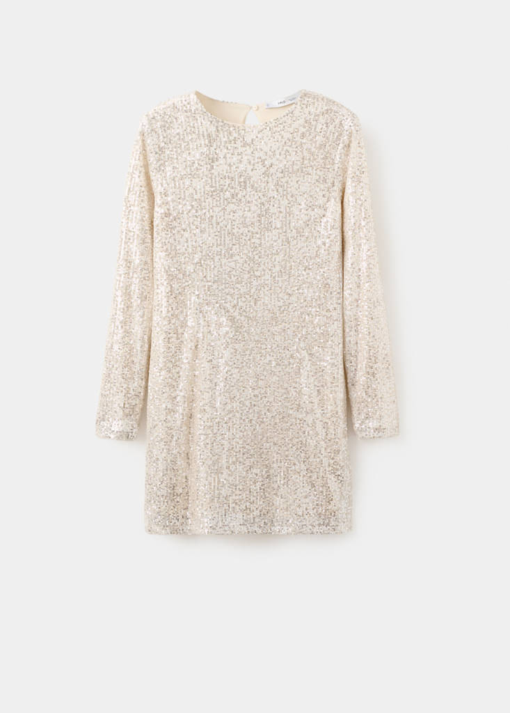 Robe Courte À Paillettes