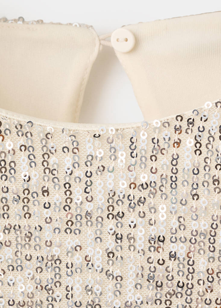 Robe Courte À Paillettes