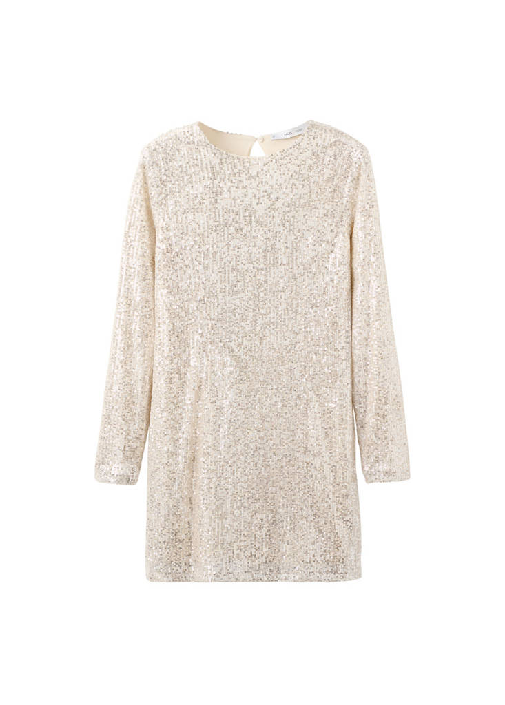 Robe Courte À Paillettes