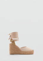 Chaussure À Talon Compensé Avec Bride Combinée