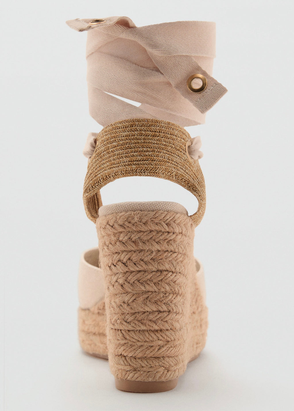 Chaussure À Talon Compensé Avec Bride Combinée