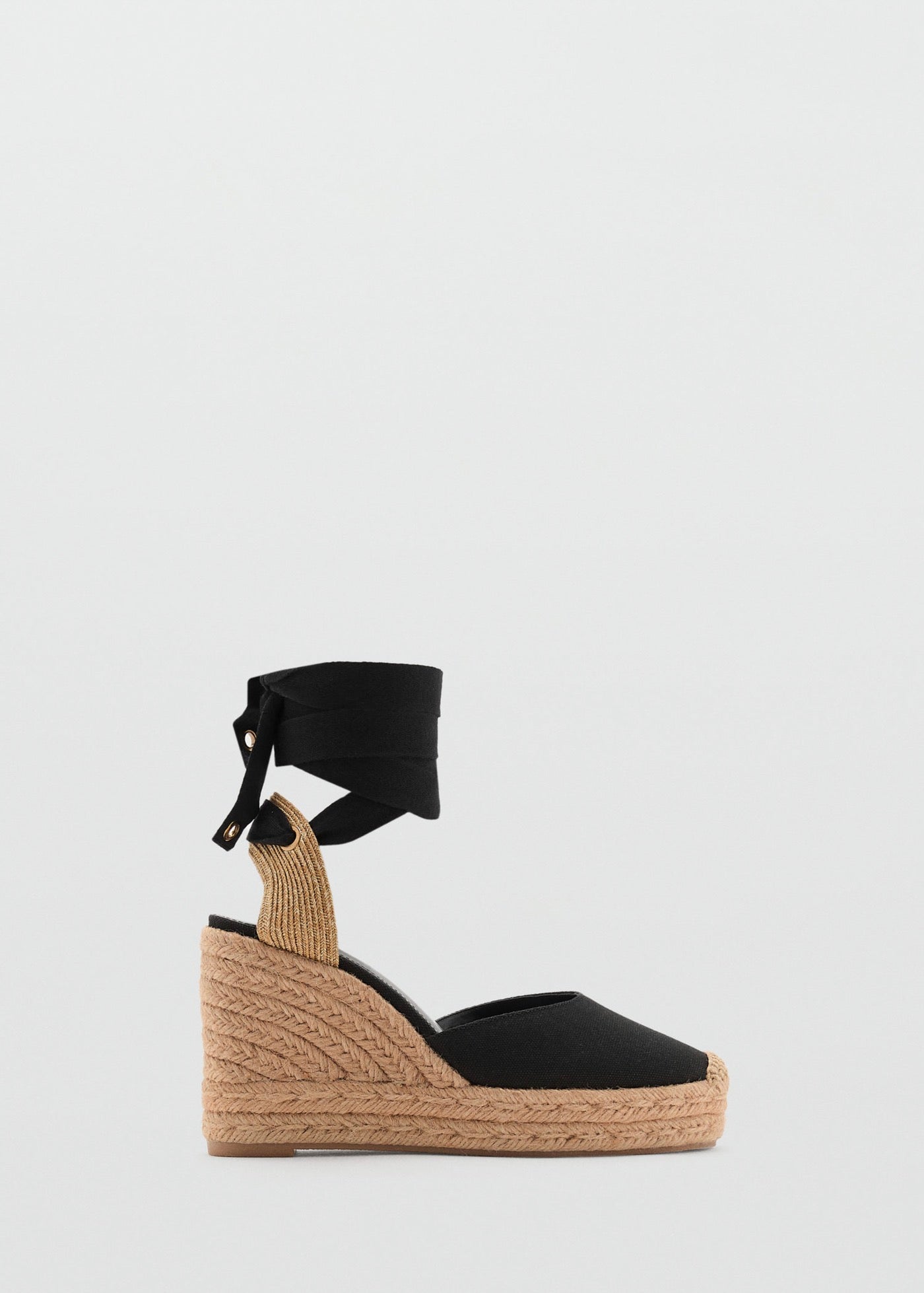 Chaussure À Talon Compensé Avec Bride Combinée