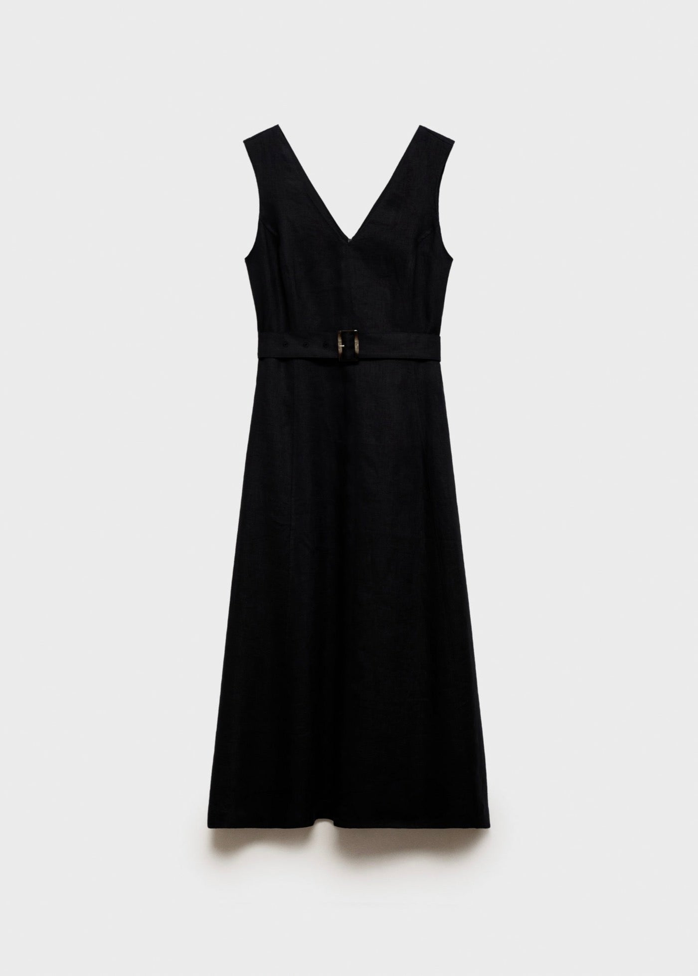 Robe Évasée Lin Ceinture