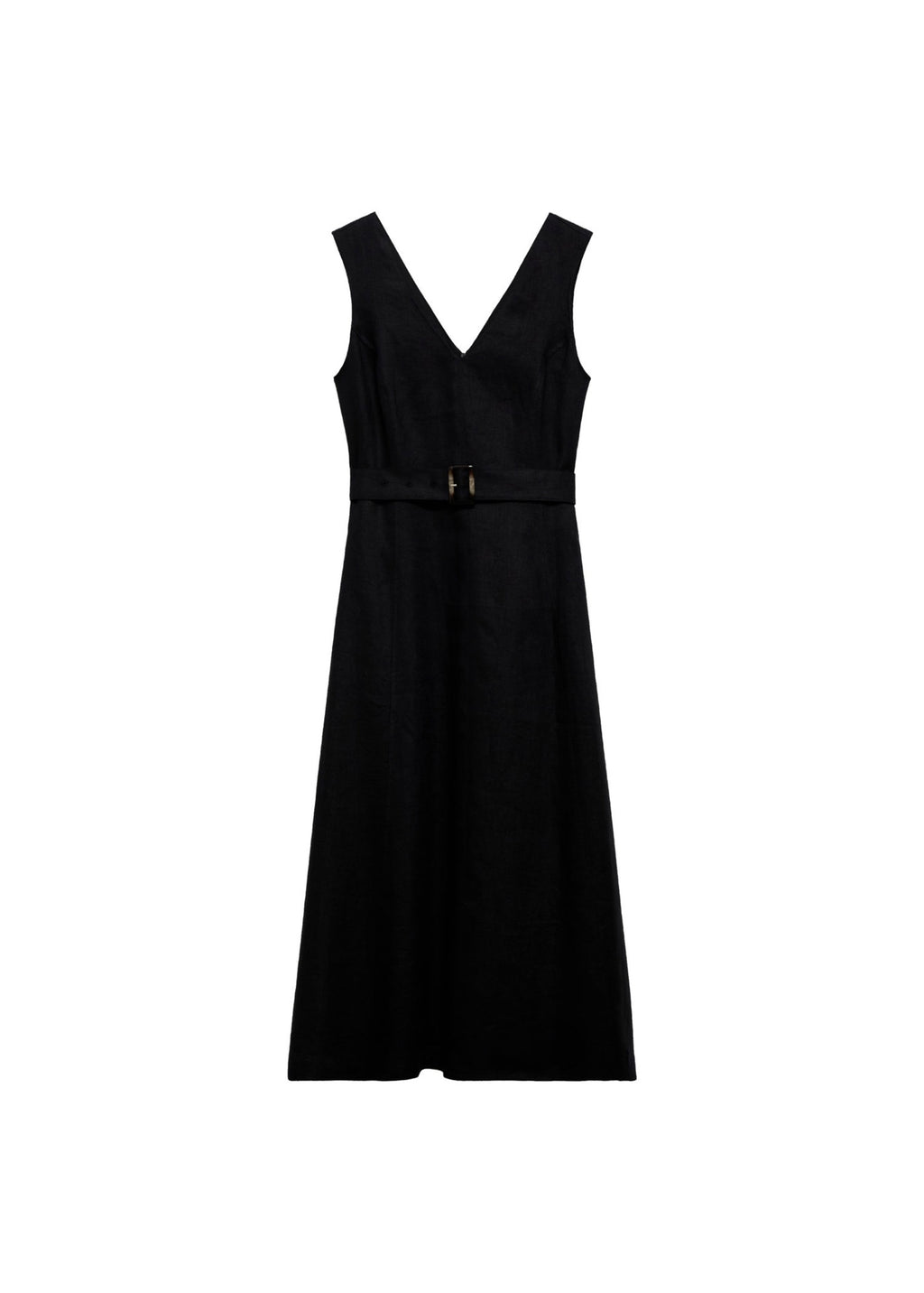 Robe Évasée Lin Ceinture