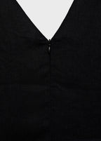 Robe Évasée Lin Ceinture