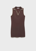 Robe À Bretelles Style Polo