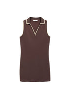 Robe À Bretelles Style Polo