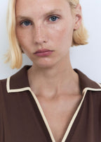 Robe À Bretelles Style Polo