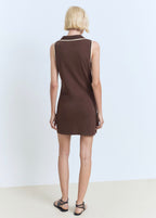 Robe À Bretelles Style Polo