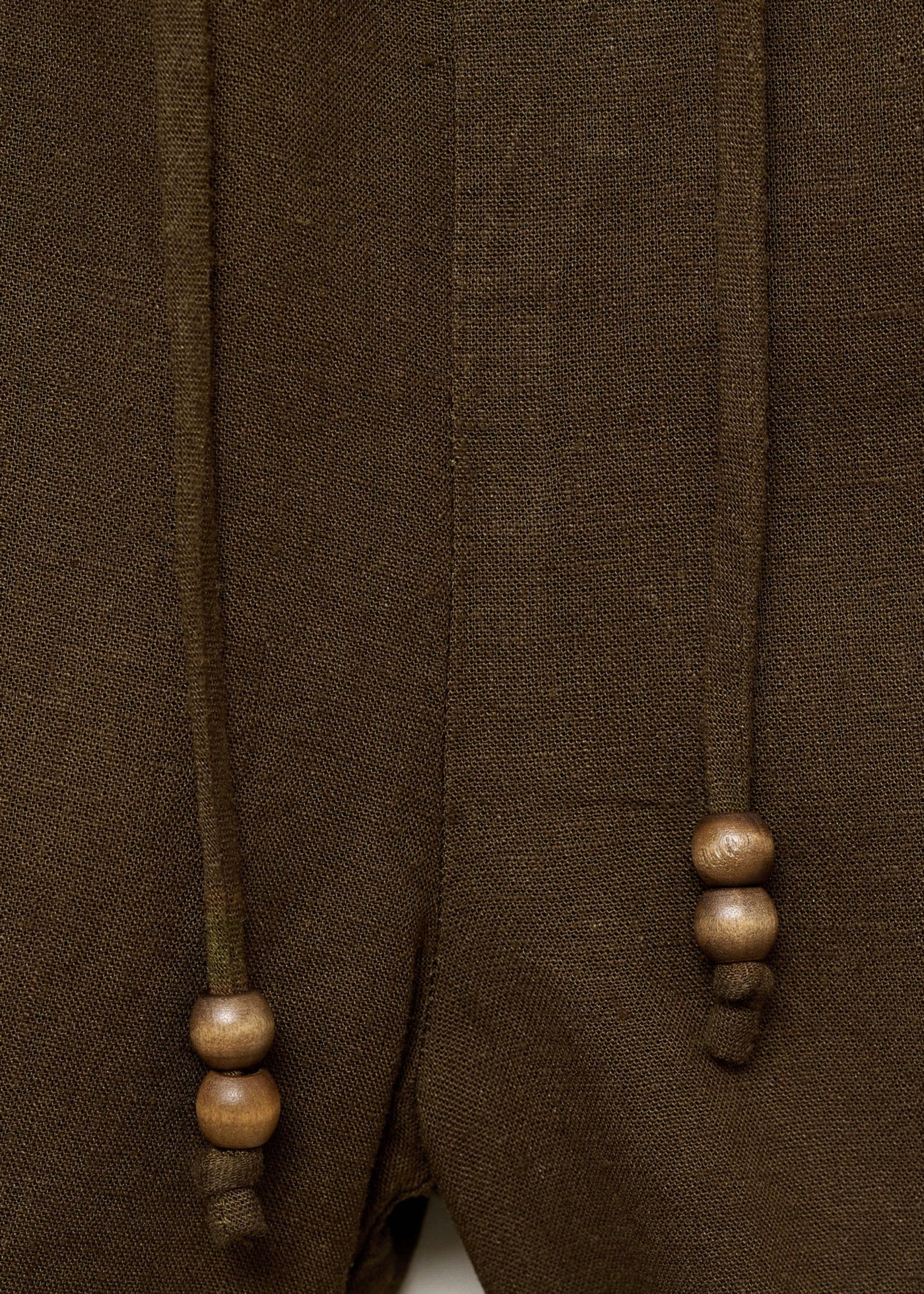 Short Droit Lin Avec Cordon