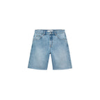 Bermuda Denim Bas Effiloché