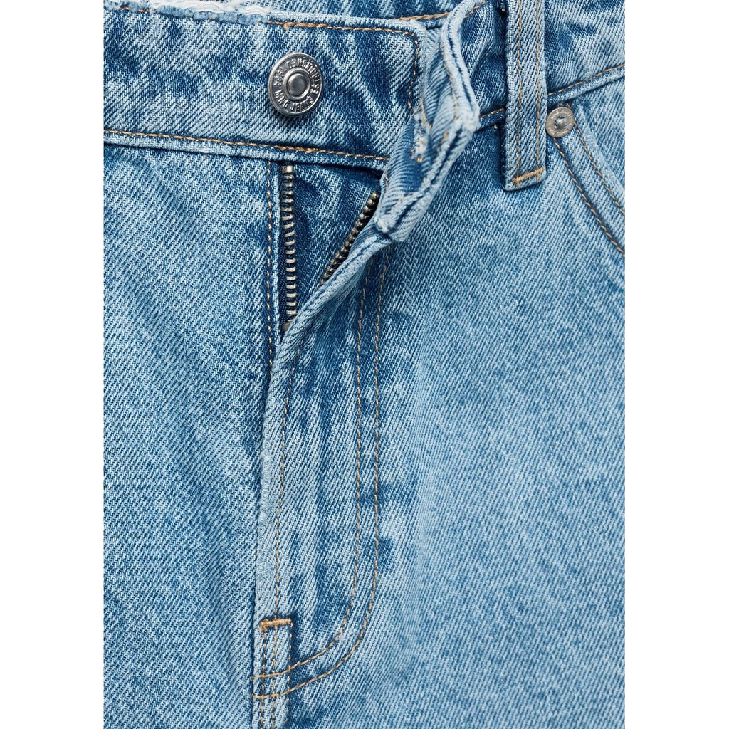 Bermuda Denim Bas Effiloché