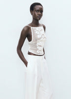 Top En Crochet Dos Nu
