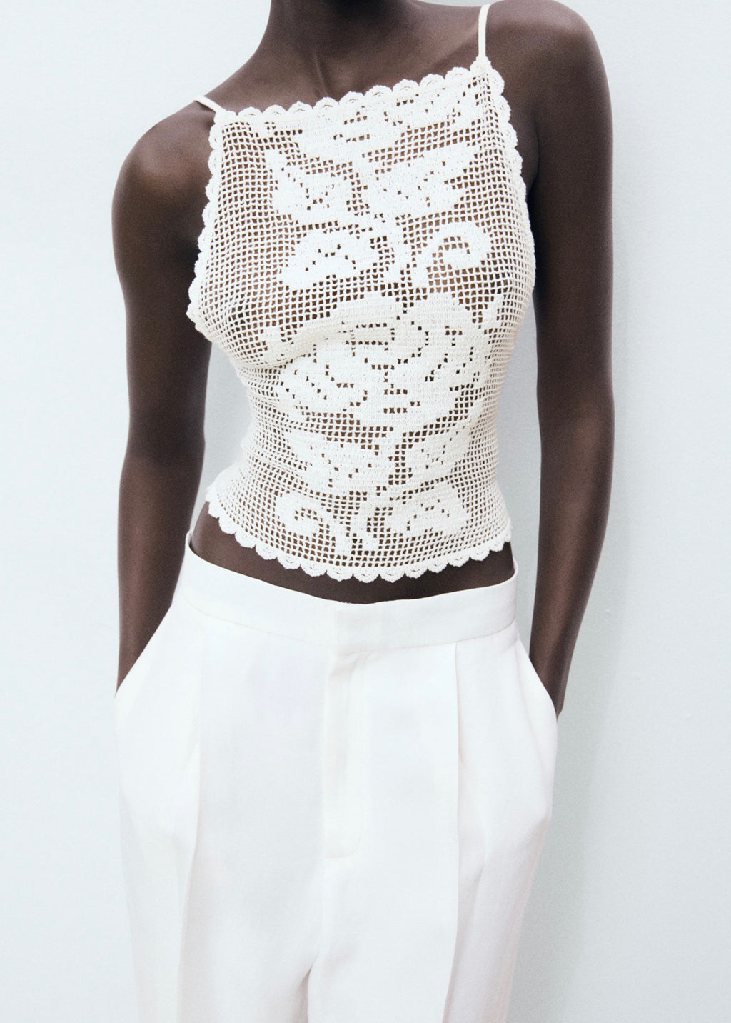 Top En Crochet Dos Nu
