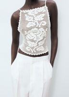 Top En Crochet Dos Nu