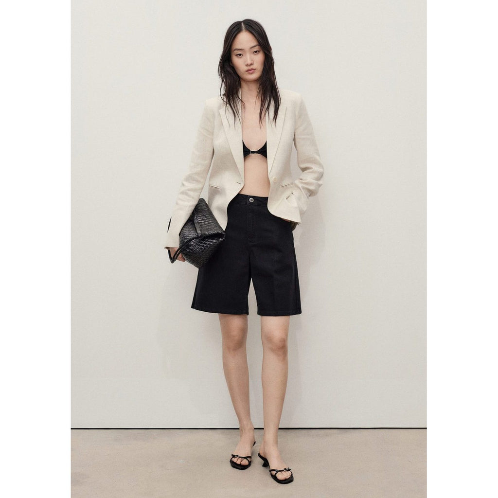 Bermuda Shorts Camilla - Black Denim