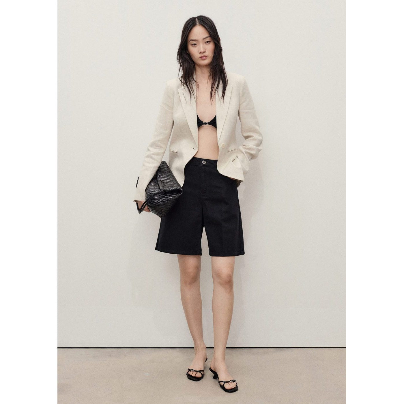 Bermuda Shorts Camilla - Black Denim