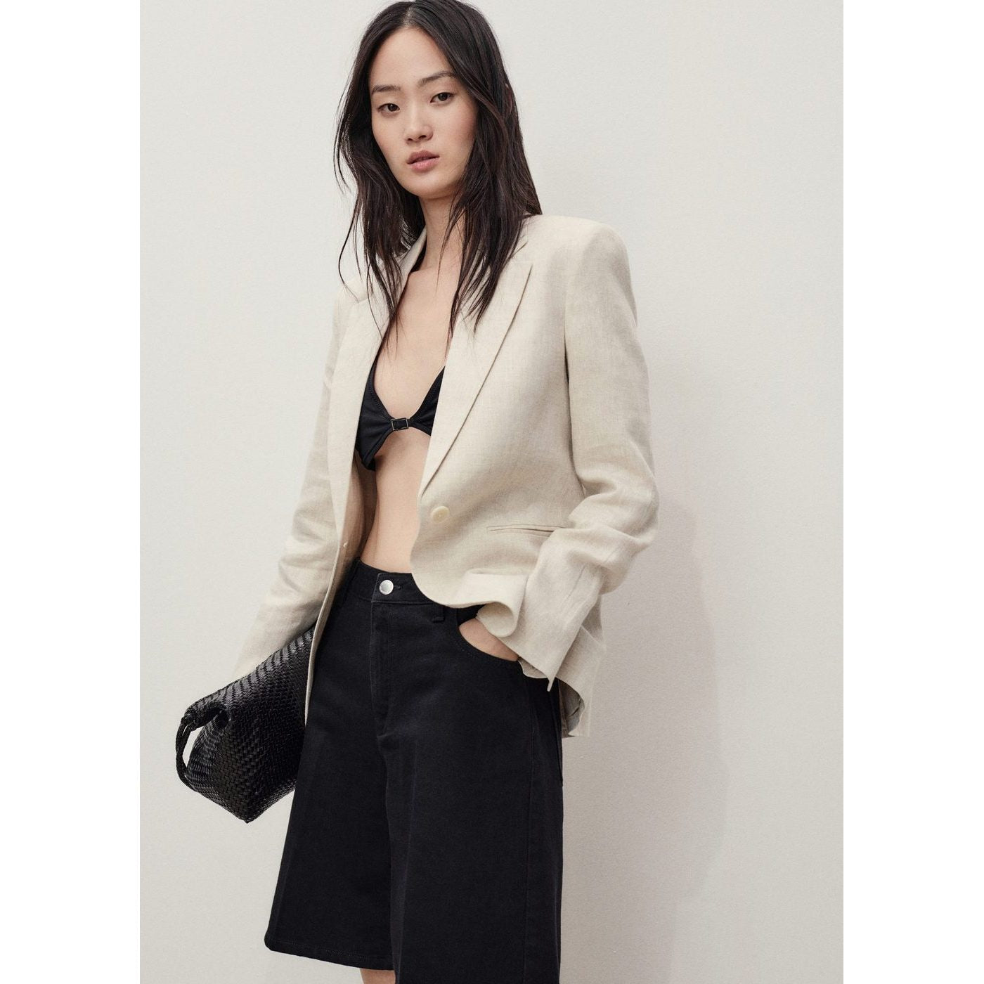 Bermuda Shorts Camilla - Black Denim